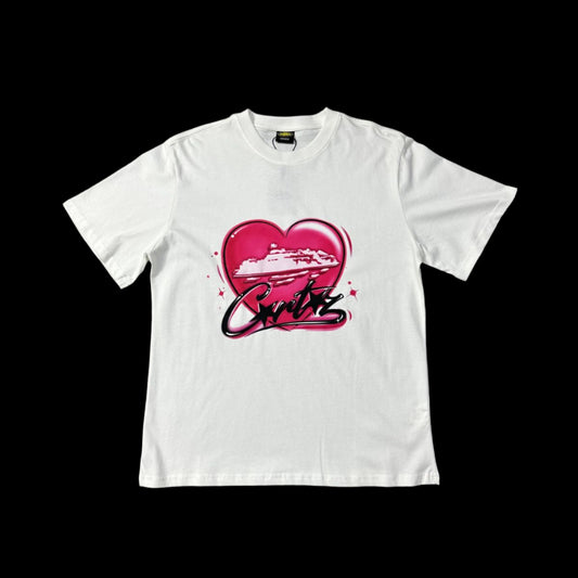 Corteiz Alcatraz Heart Shirt White