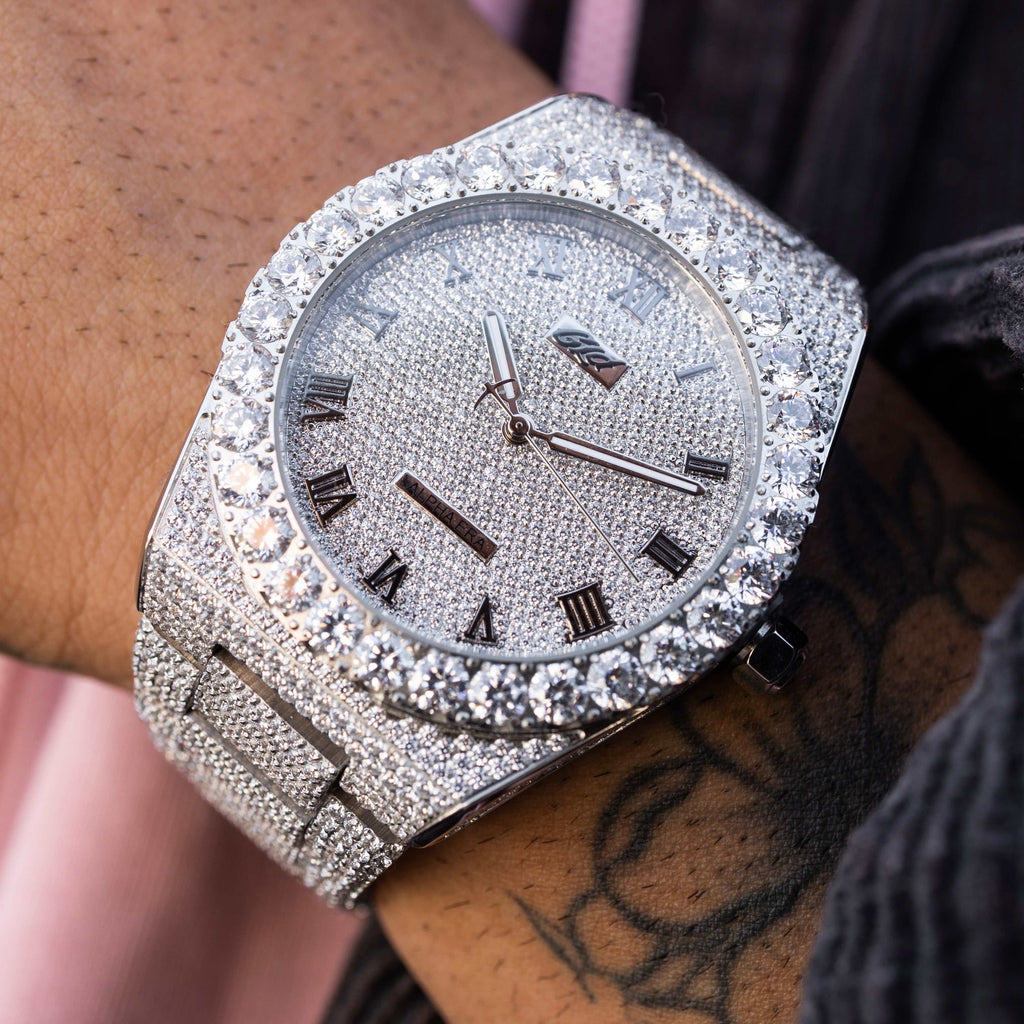 42MM Fully Iced Moissanite Alpha Era® 316