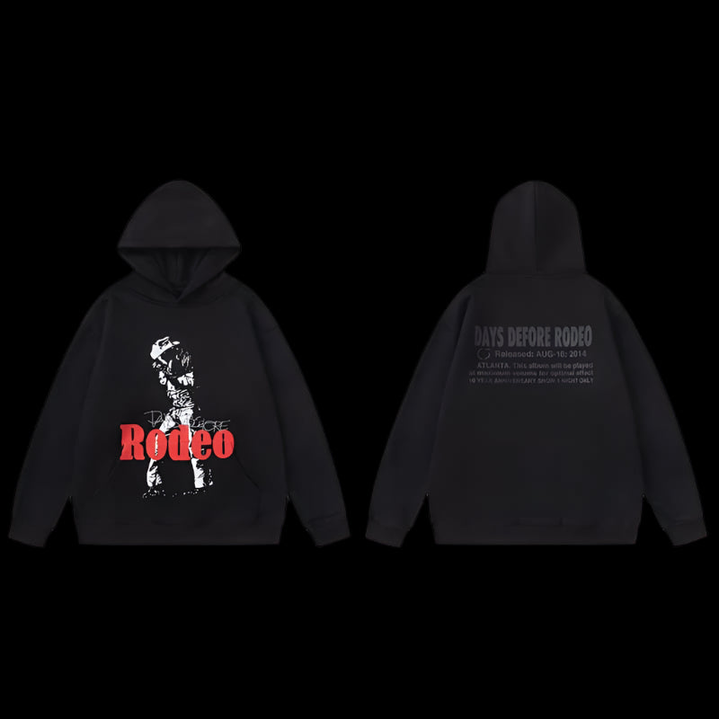 Travis Scott Days Before Rodeo Hoodie Black