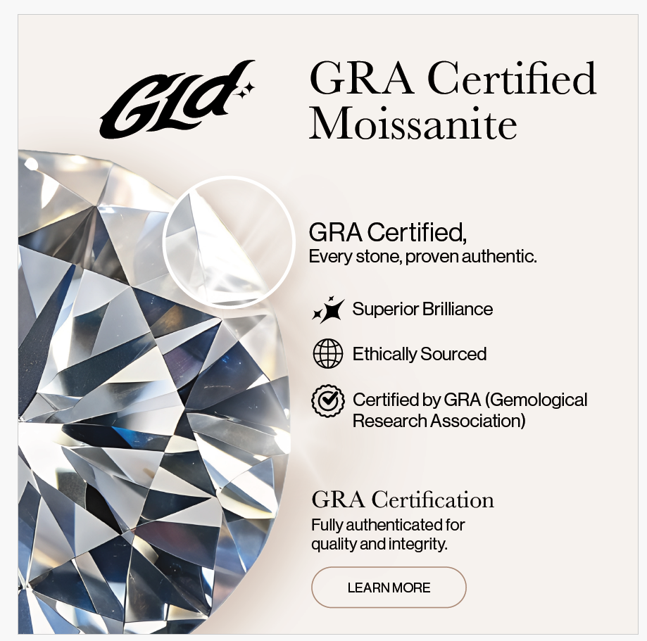 GLD X Bloody Osiris Iced Moissanite Large Cross Pendant in White Gold Vermeil