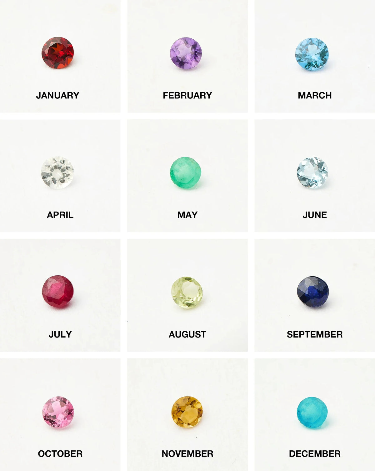 January Birthstone Pendant Necklace | Garnet/January