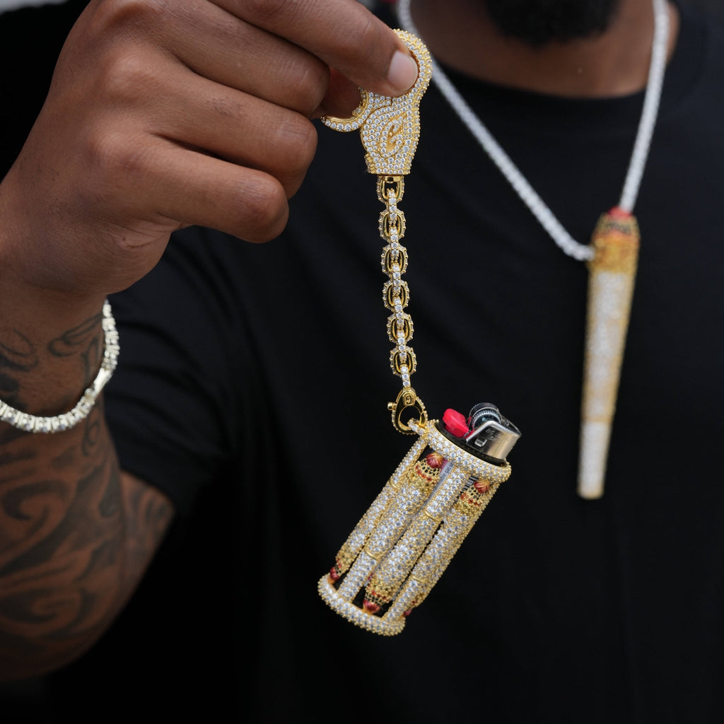 It's Lit Lighter Case Clip On in Yellow Gold