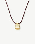 Lucy Williams Engravable Arco Cord Necklace | 18k Gold Plated