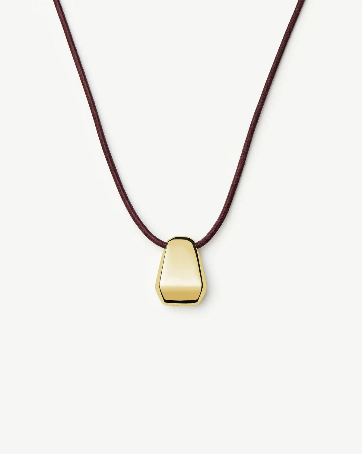 Lucy Williams Engravable Arco Cord Necklace | 18k Gold Plated