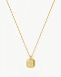 March Birthstone Pendant Necklace | 18k Gold Vermeil/Milky Aquamarine