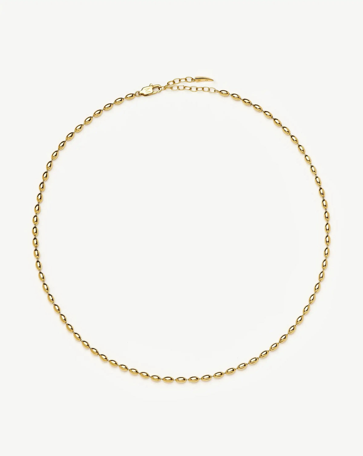 Molten Olive Chain Necklace | 18k Gold Plated