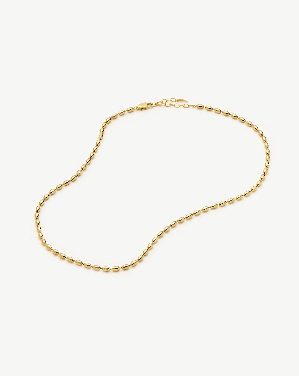 Molten Olive Chain Necklace | 18k Gold Plated