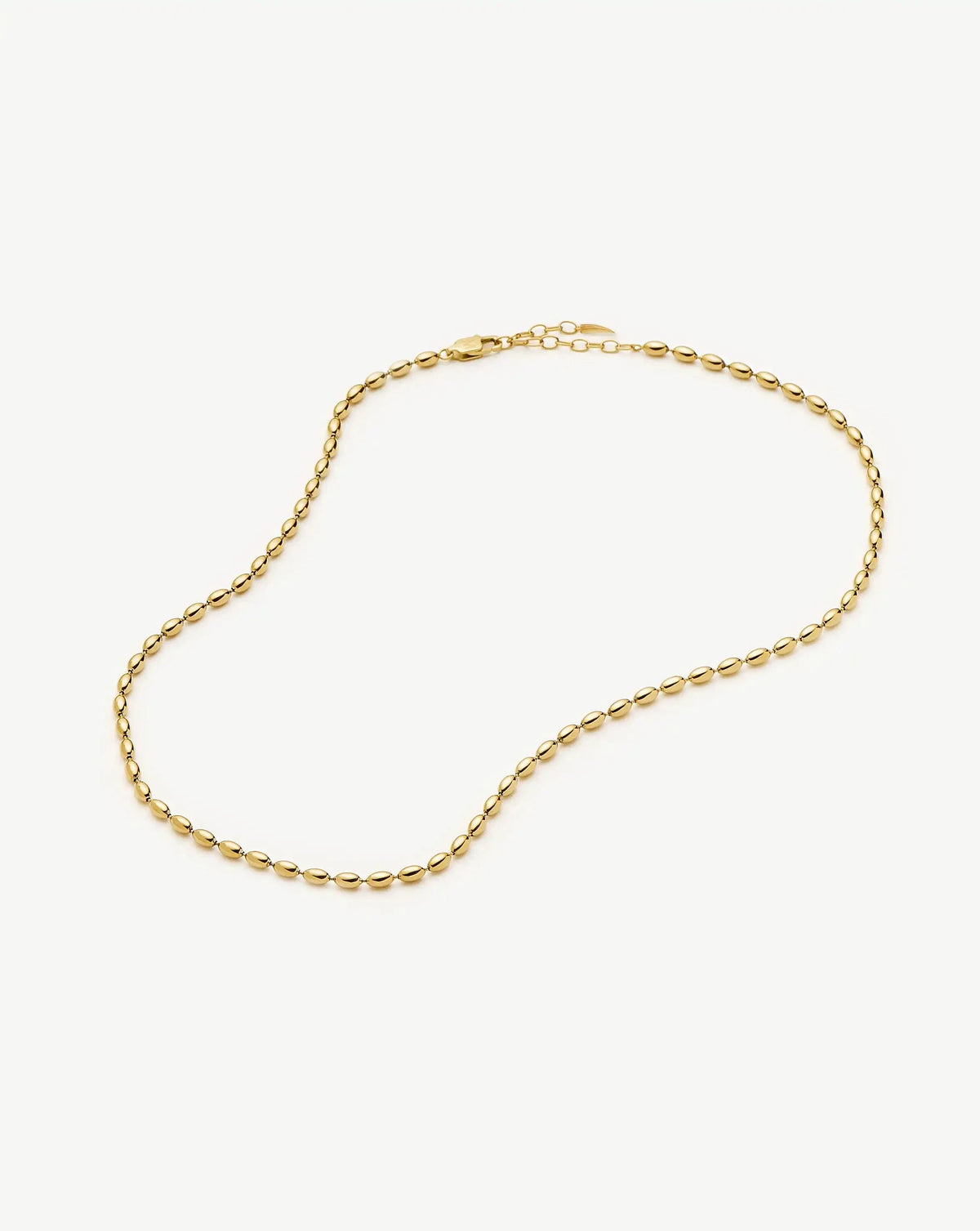 Molten Olive Chain Necklace | 18k Gold Plated