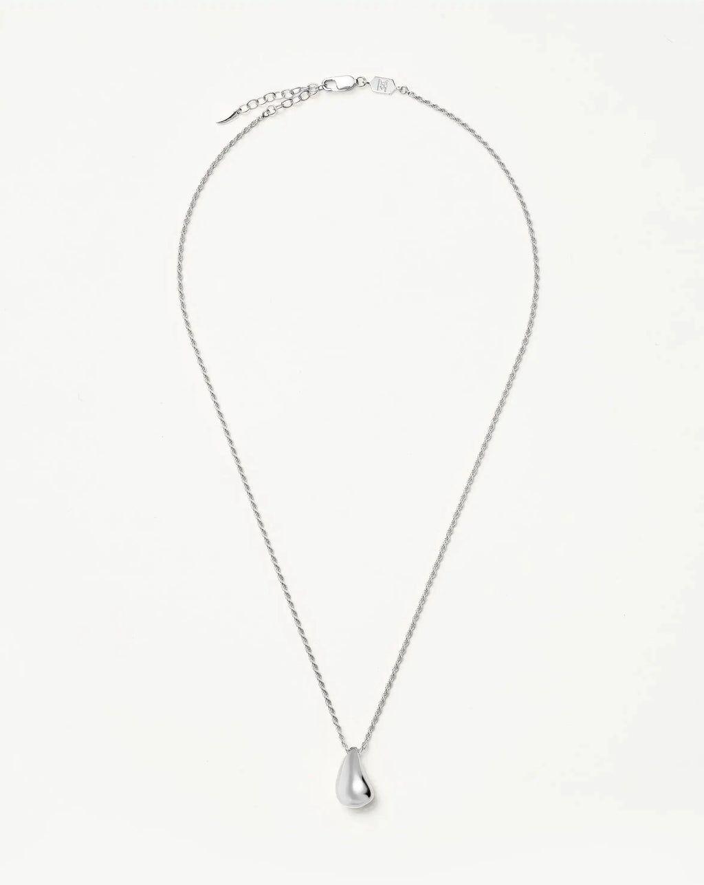 Savi Sculptural Droplet Pendant Necklace | Sterling Silver